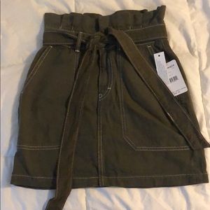 Free People Paperbag Jean Skirt